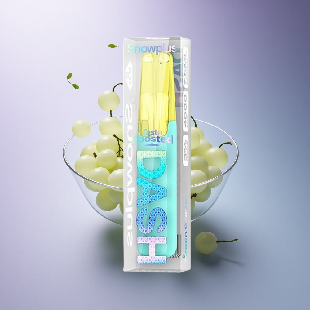 Snowplus Dash 4000 Puffs Green Grape Ceramic 530mAh 5% Nicotine