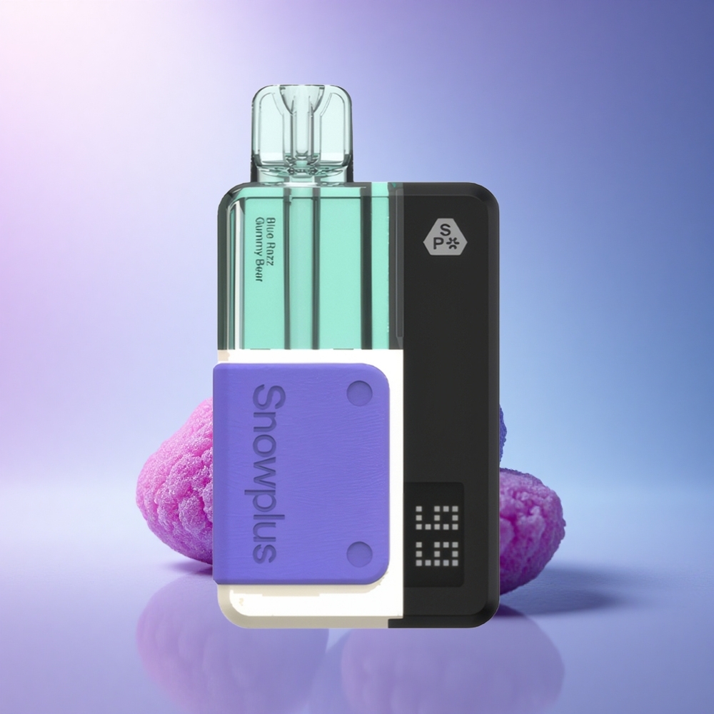 Snowplus Swift 15000 Puffs Pod Kit Blue Razz Gummy Bear Dual Mesh 1000mAh