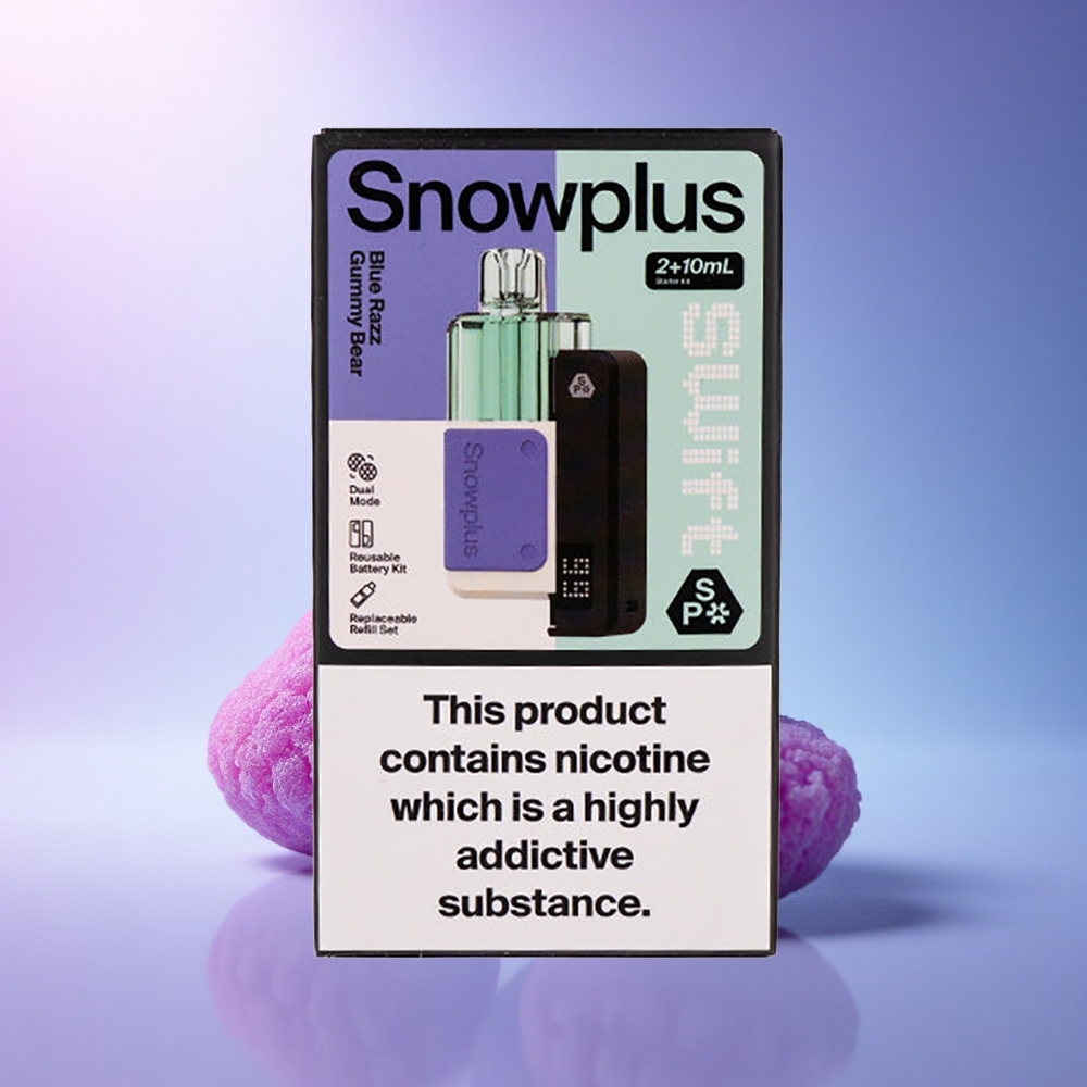 Snowplus Swift 5000 Puffs Blue Razz Gummy Bear Dual Mesh 1000 mAh