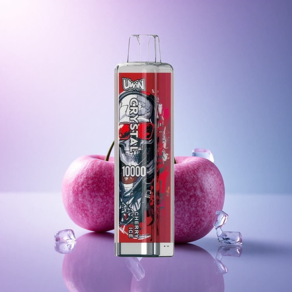 Uwin Crystal 10000 Puffs Cherry Ice RGB with 5% Nicotine and 650mAh