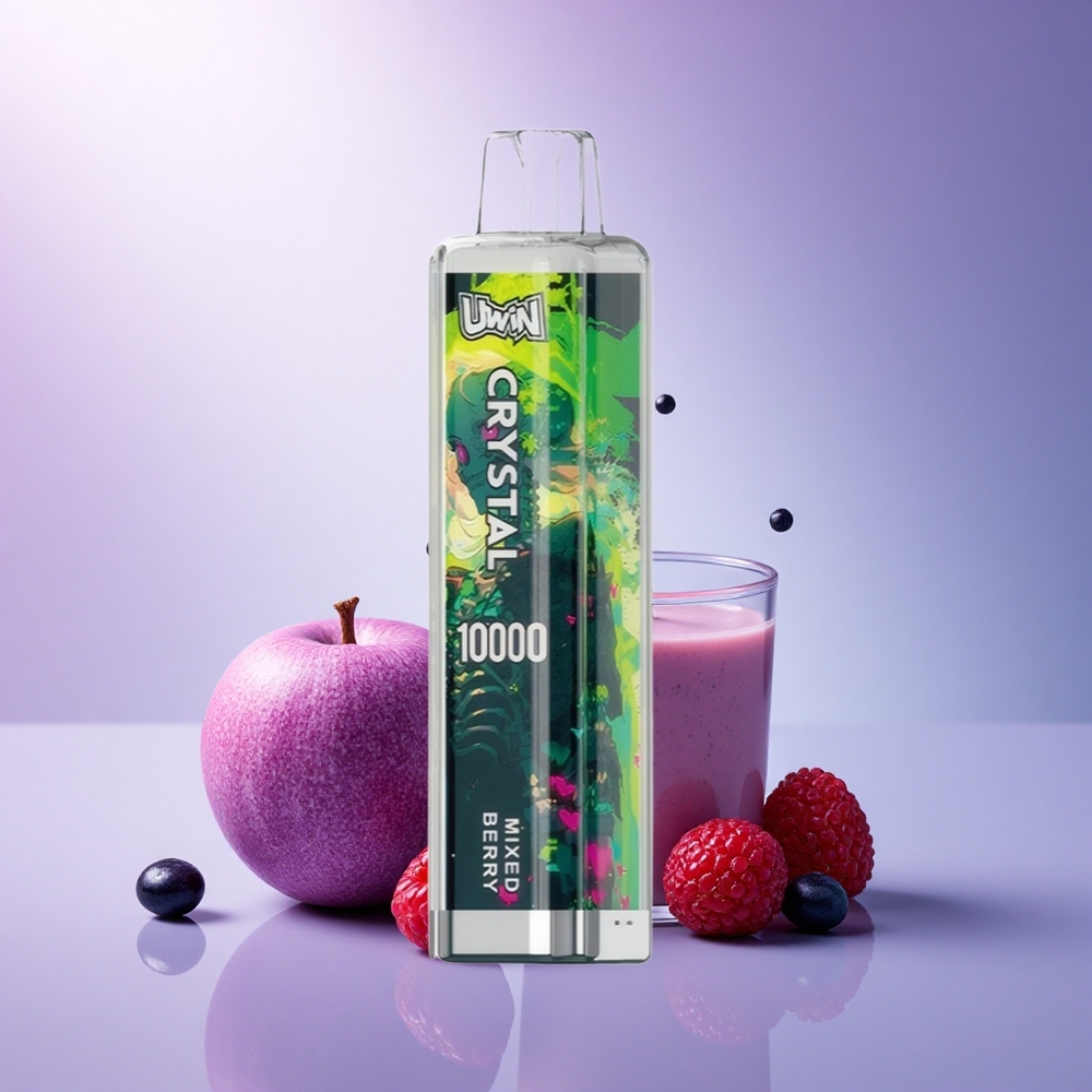 Uwin Crystal 10000 Puffs Mixed Berry RGB 650mAh Rechargeable 18ml