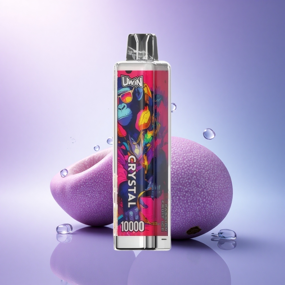 Uwin Crystal 10000 Puffs Passion Fruit Ice with RGB Lights and 650mAh Battery