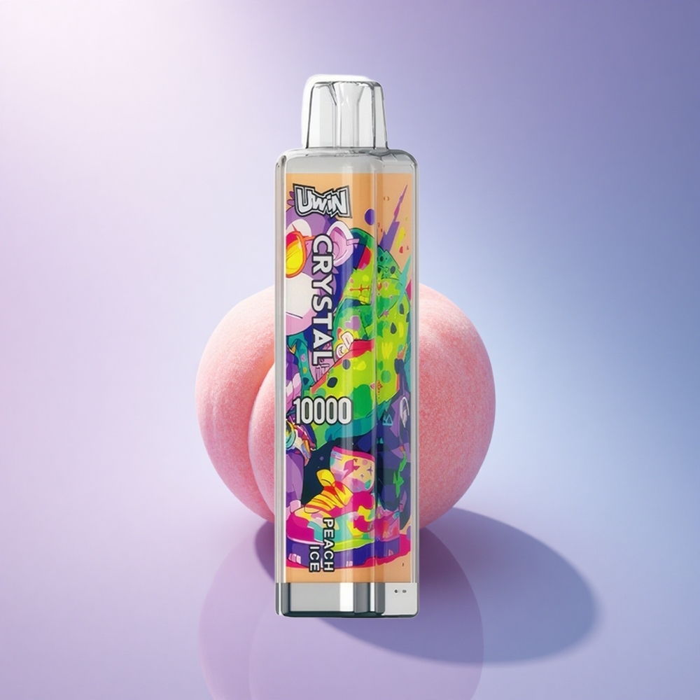 Uwin Crystal 10000 Puffs Peach Ice RGB 18ml 650mAh