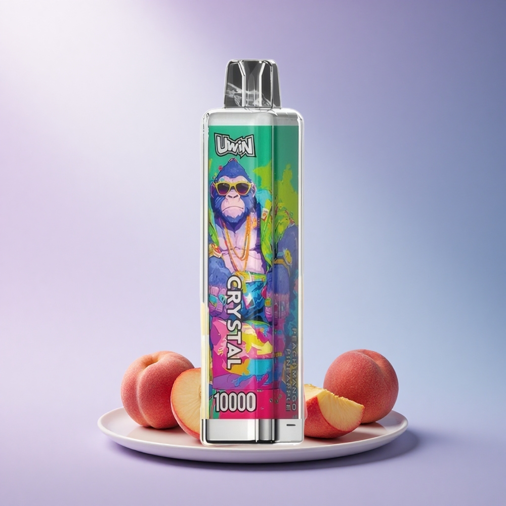 Uwin Crystal 10000 Puffs Peach Mango Pineapple RGB 650mAh 18ml