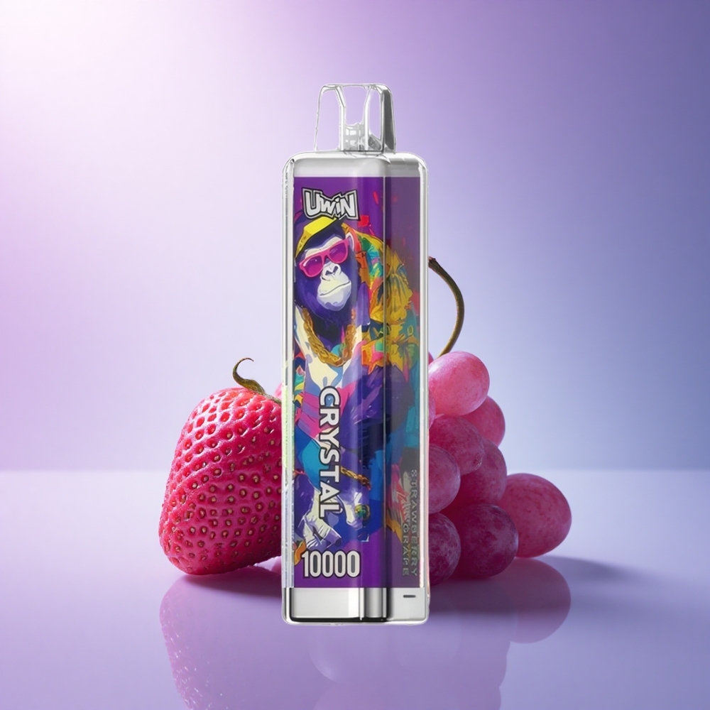 Uwin Crystal 10000 Puffs Strawberry Grape RGB 650mAh 18ml