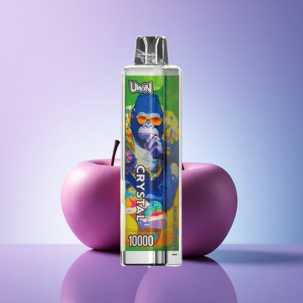 Uwin Crystal 10000 Puffs Two Apple RGB 18ml 650mAh