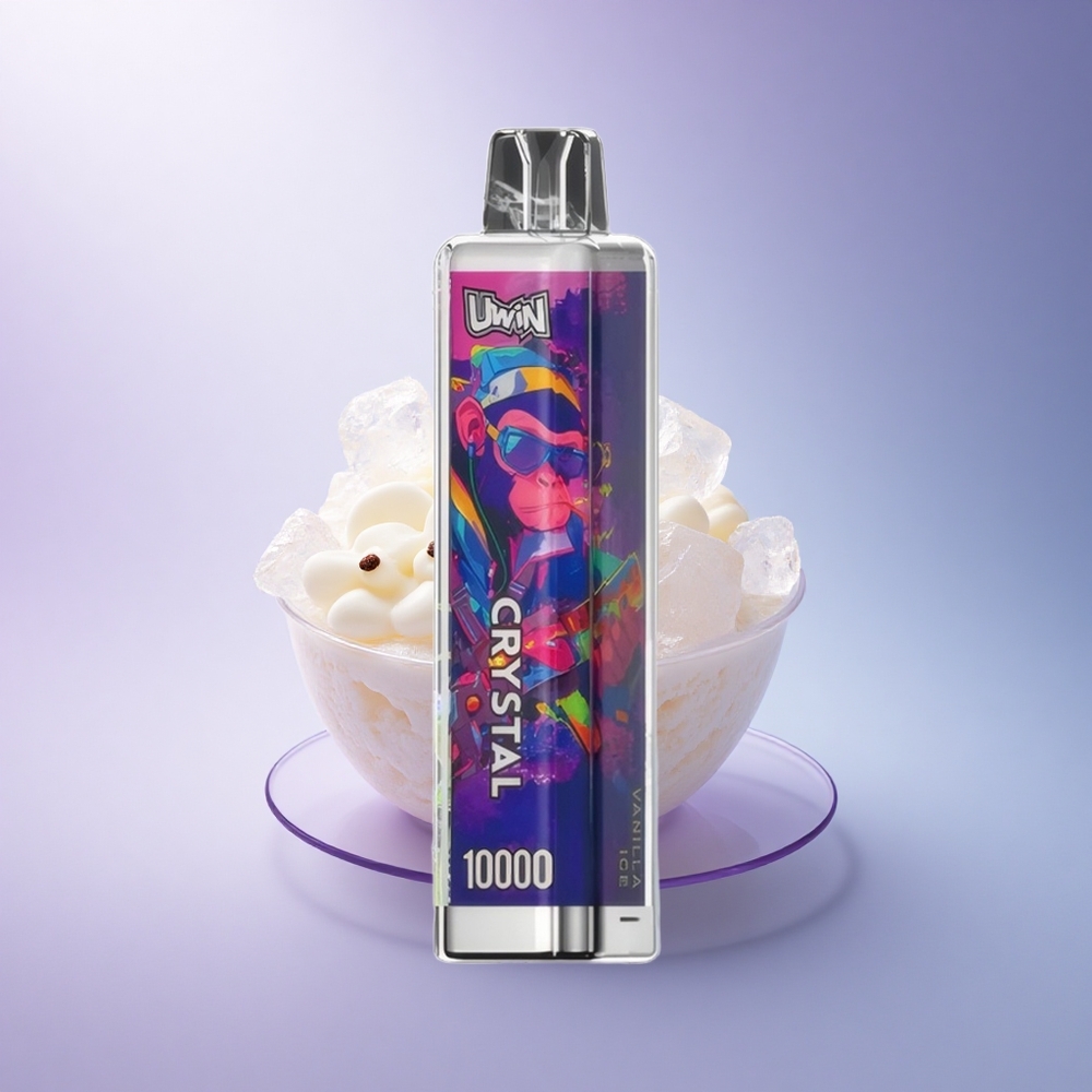 Uwin Crystal 10000 Puffs Vanilla Ice RGB 18ml Nicotine 650mAh
