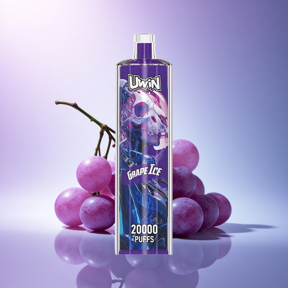 Uwin Shisha Hookah Crystal 20000 Puffs Grape Ice 650mAh Mesh Coil