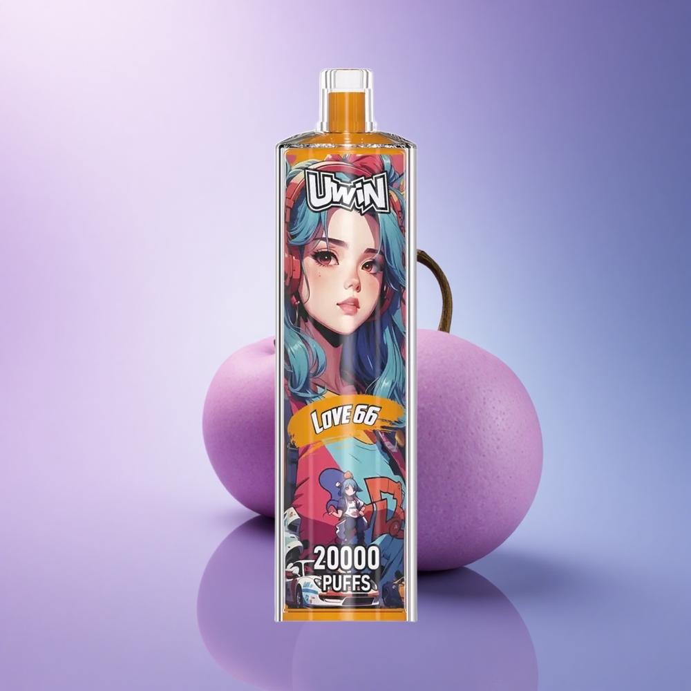 Uwin Shisha Hookah Crystal 20000 Puffs Love 66 Zero Nicotine Mesh Coil Type-C