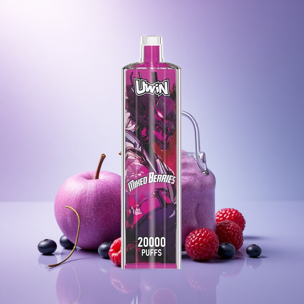 Uwin Shisha Hookah Crystal 20000 Puffs Mixed Berries Hookah Crystal Mesh Coil 0% Nicotine