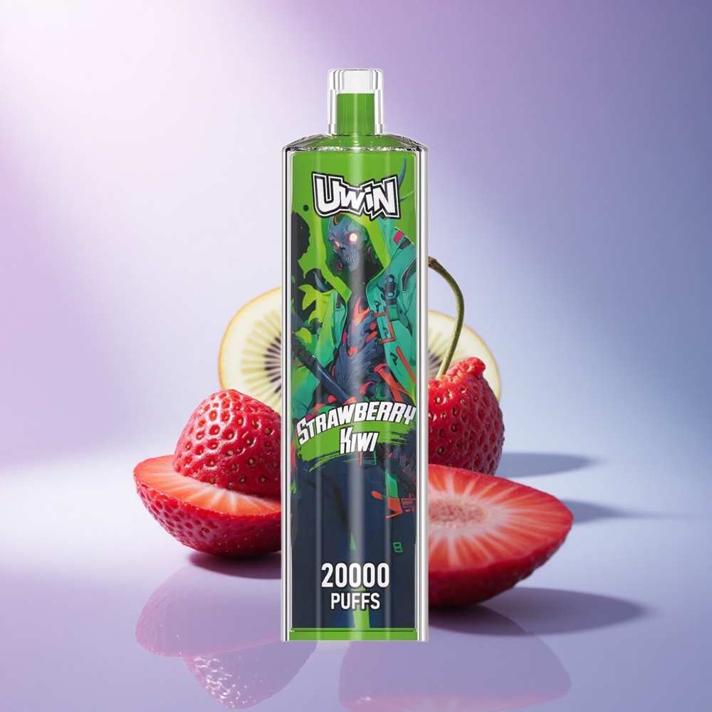 Uwin Shisha Hookah Crystal 20000 Puffs Strawberry Kiwi Mesh Coil 650mAh