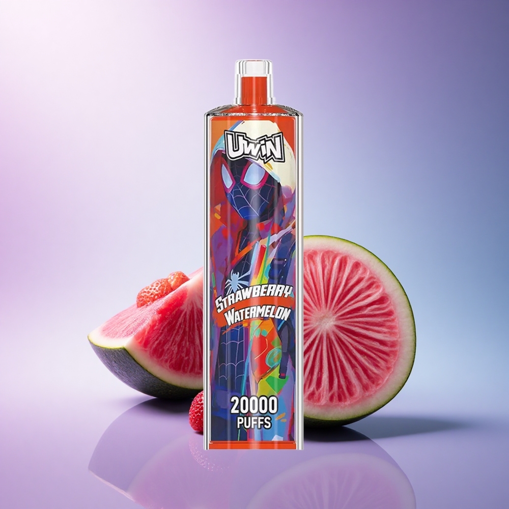 Uwin Shisha Hookah Crystal 20000 Puffs Strawberry Watermelon Mesh Coil 650mAh