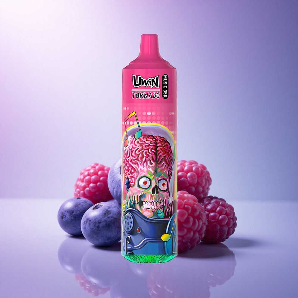 Uwin Tornado 35K Music Puffs Blueberry Raspberry Mesh 600mAh Nicotine 5%