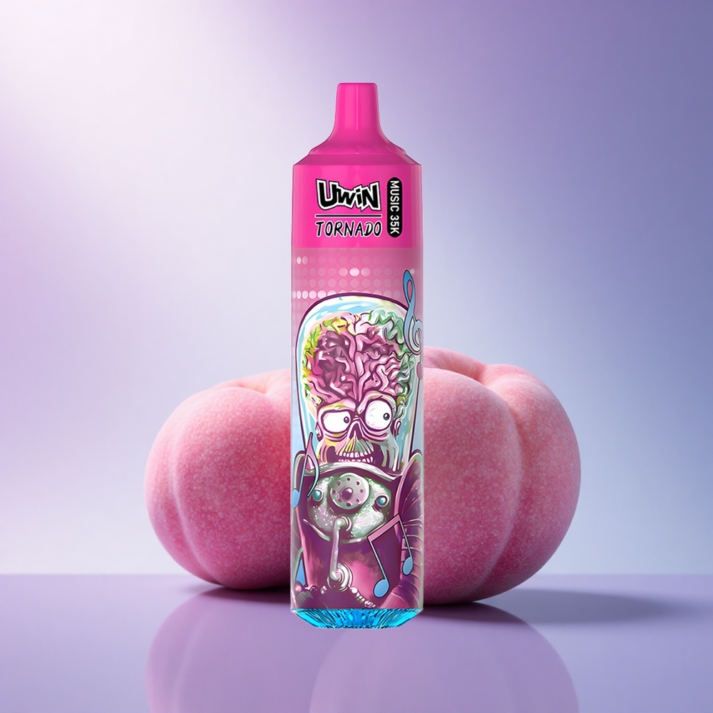 Uwin Tornado 35K Music Puffs Peach Berry Mesh 600mAh
