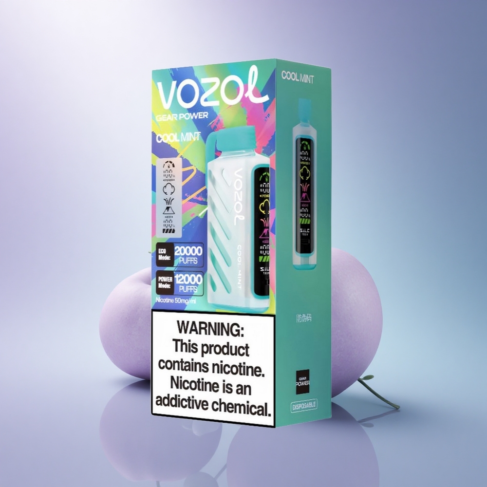 VOZOL Gear Power 20000 Puffs Cool Mint Dual Mesh 20mL Nicotine