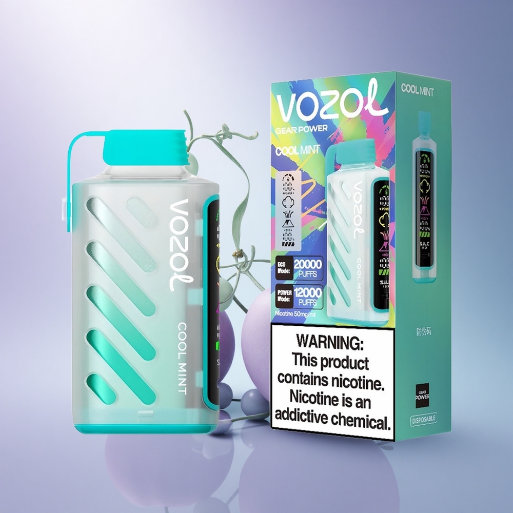 VOZOL Gear Power 20000 Puffs Cool Mint Dual Mesh 20mL Nicotine