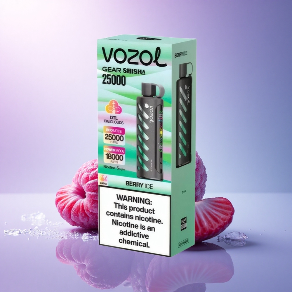 VOZOL Gear Shisha 25000 Puffs Berry Ice Dual Mesh 1000mAh