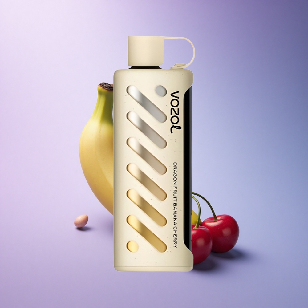 VOZOL Gear Shisha 25000 Puffs Dragon Fruit Banana Cherry Dual Mesh 1000mAh 5mg Nicotine