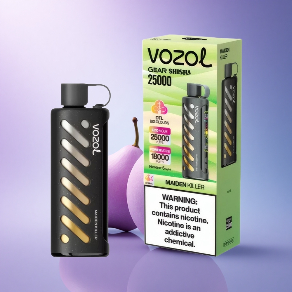 VOZOL Gear Shisha 25000 Puffs Maiden Killer Dual Mesh 1000mAh 5mg Nicotine
