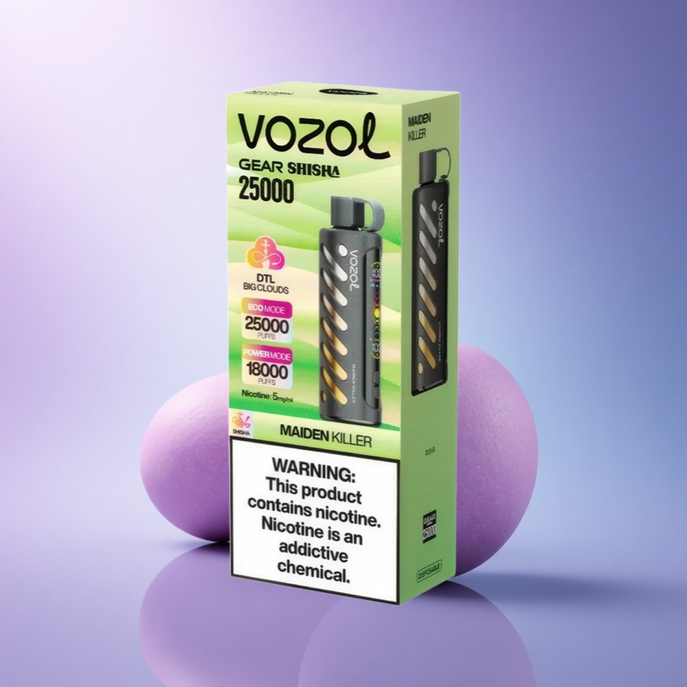 VOZOL Gear Shisha 25000 Puffs Maiden Killer Dual Mesh 1000mAh 5mg Nicotine