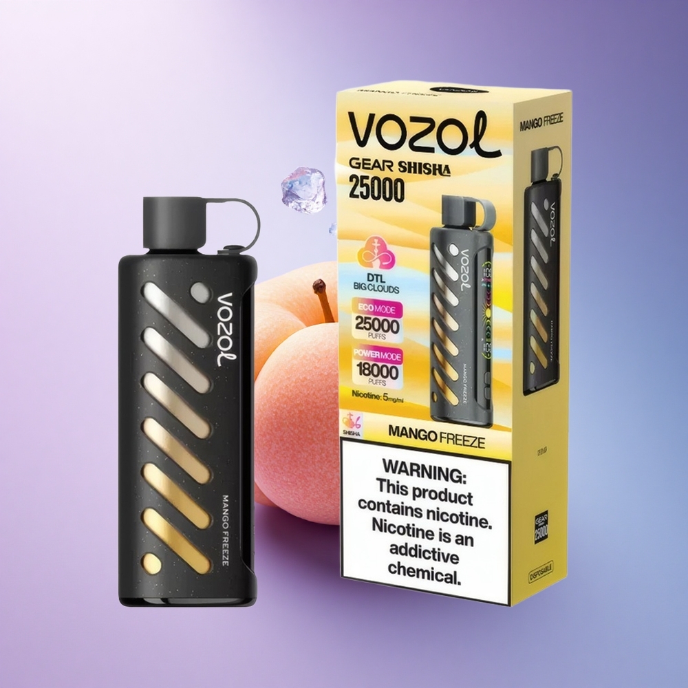 VOZOL Gear Shisha 25000 Puffs Mango Freeze Dual Mesh 1000mAh
