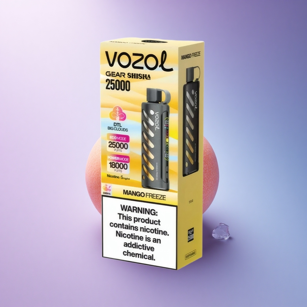 VOZOL Gear Shisha 25000 Puffs Mango Freeze Dual Mesh 1000mAh