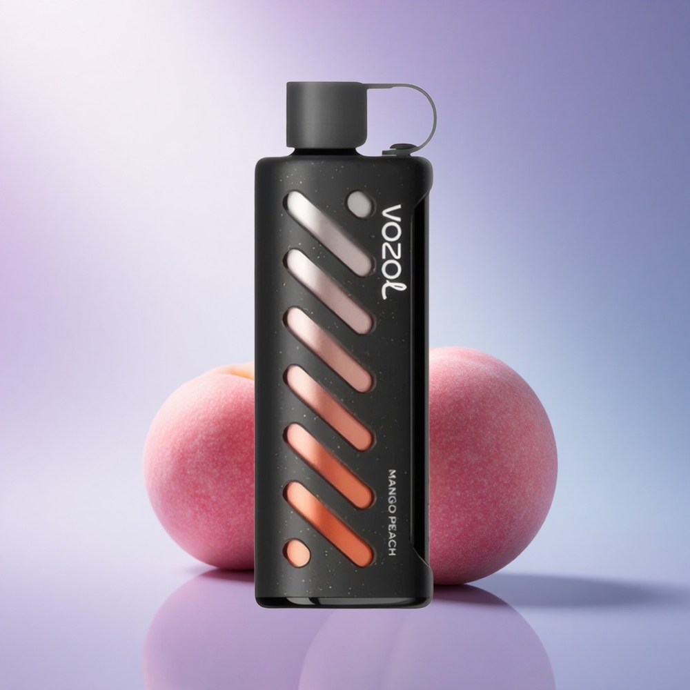 VOZOL Gear Shisha 25000 Puffs Mango Peach Dual Mesh 1000mAh 5mg Nicotine