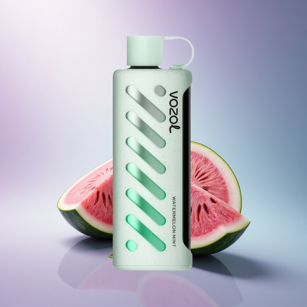 VOZOL Gear Shisha 25000 Puffs Watermelon Mint Dual Mesh 5mg Nicotine 1000mAh