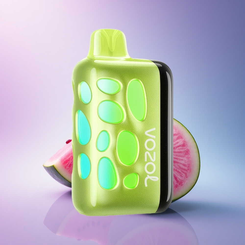 VOZOL RAVE 40000 Puffs Glowing Watermelon Bubblegum 1000mAh Beat-Synced
