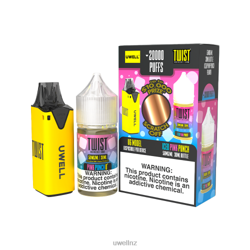 UWELL V6 DISPOSABLE DEVICE + DADDY\'S VAPOR 30ML JUICE - COLLAB BUNDLE | UWELL Auckland CLR: Blue/FLV: Blue Raspberry Peach 50mg L0PHN203