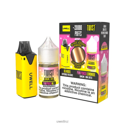 UWELL V6 DISPOSABLE DEVICE + DADDY\'S VAPOR 30ML JUICE - COLLAB BUNDLE | UWELL Auckland CLR: Blue/FLV: Blue Raspberry Peach 50mg L0PHN203
