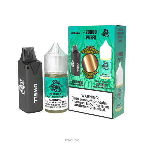 UWELL V6 DISPOSABLE DEVICE + DADDY\'S VAPOR 30ML JUICE - COLLAB BUNDLE | UWELL Auckland CLR: Blue/FLV: Blue Raspberry Peach 50mg L0PHN203